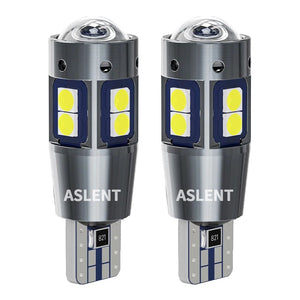 Planet Gates 2PCS / Amber Yellow 2/4PCS High Quality T10 W5W 168 192 Led Tail Light 3030 10smd 12V Auto Lamp CANBUS NO Error Car Marker Parking Bulb 6000K ASLENT