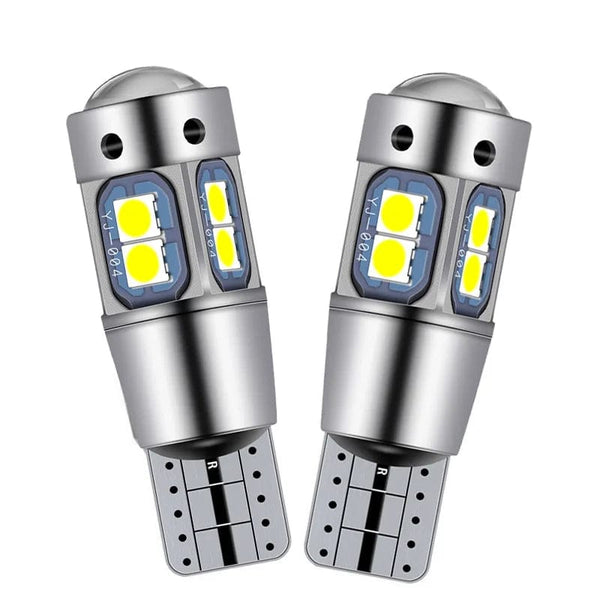 Planet Gates 2PCS / Amber Yellow 2/4PCS High Quality T10 W5W 168 192 Led Tail Light 3030 10smd 12V Auto Lamp CANBUS NO Error Car Marker Parking Bulb 6000K ASLENT