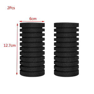 Planet Gates 2PCS Aquarium Filter Sponge for Aquarium Fish Tank Air Pump Skimmer Biochemical Sponge Filter Aquarium Bio Filter Filtro Aquario