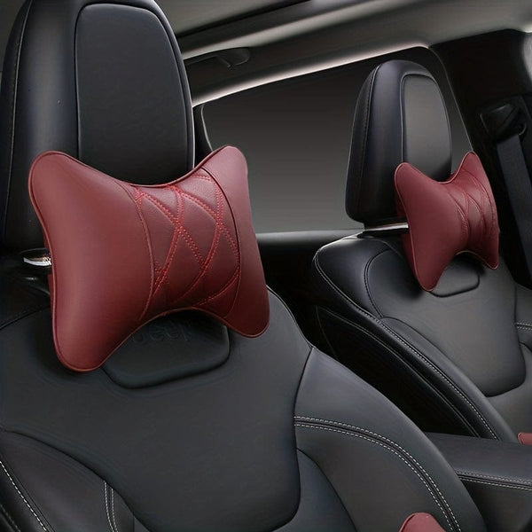 Planet Gates 2pcs Automobile Seat Comfort Kit: Hip Waist Pad, Neck Pillow & Headrest Pressure Relief Pad