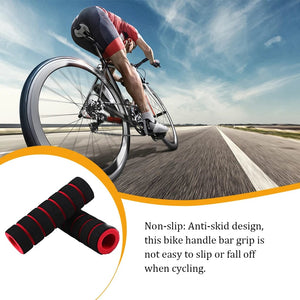 Planet Gates 2Pcs Bicycle Grips MTB Sponge Handlebar Cover Grips Anti-skid Shock-absorbing Soft Bike Grips Ultraight Cycling Handlebar Sleeve