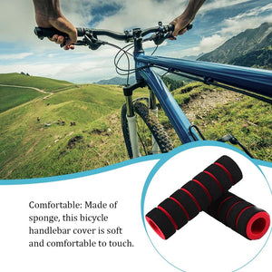 Planet Gates 2Pcs Bicycle Grips MTB Sponge Handlebar Cover Grips Anti-skid Shock-absorbing Soft Bike Grips Ultraight Cycling Handlebar Sleeve