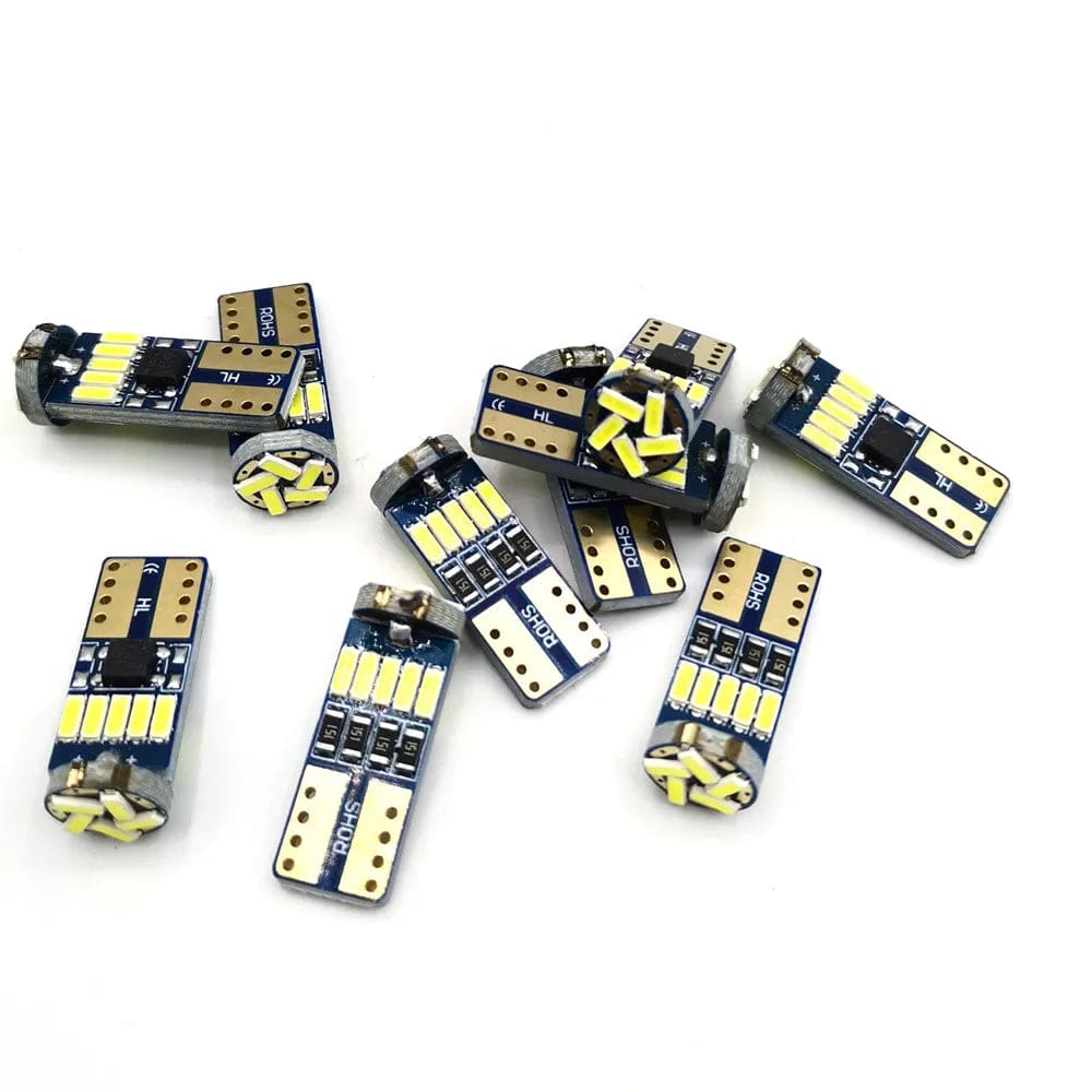 Planet Gates 2PCS / Blue / CHINA 2/10PCS Led W5W T10 Car Led Signal Lamp 501 194 Bulbs 4014SMD Clearance Lights Reading Lights Interior lights 6000K 12V