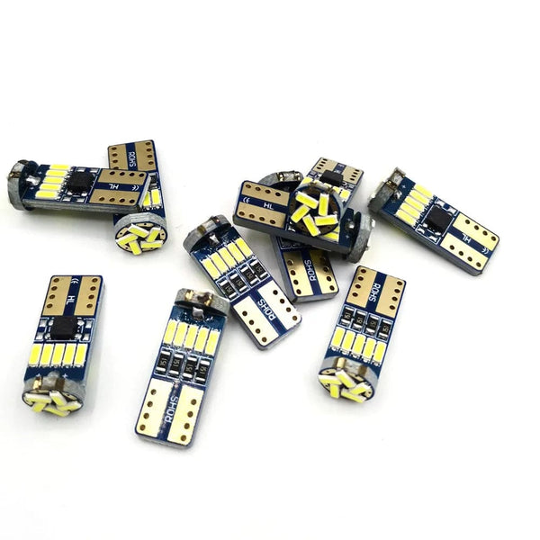 Planet Gates 2PCS / Blue / CHINA 2/10PCS Led W5W T10 Car Led Signal Lamp 501 194 Bulbs 4014SMD Clearance Lights Reading Lights Interior lights 6000K 12V