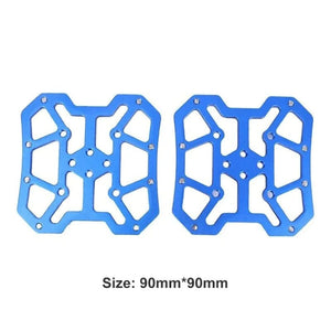 Planet Gates 2PCS -Blue color / CHINA 2PCS Aluminum Alloy Bike Clipless Pedals Universal Compatible Bicycle Clipless Pedal Platform Adapters for SPD KEO Road MTB Bike
