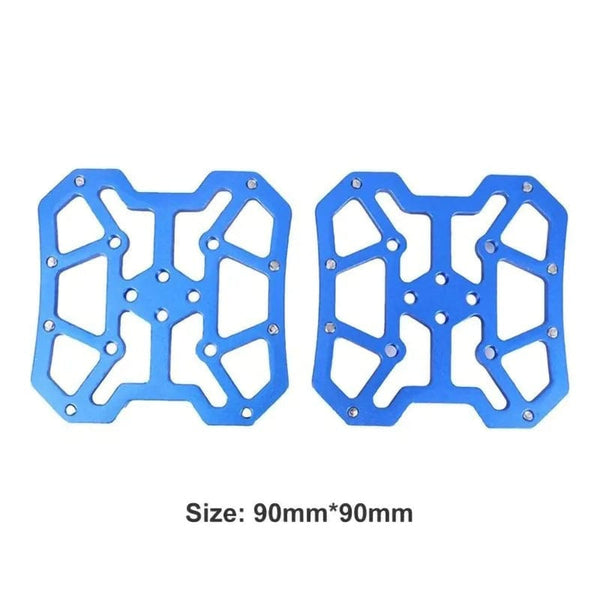 Planet Gates 2PCS -Blue color / CHINA 2PCS Aluminum Alloy Bike Clipless Pedals Universal Compatible Bicycle Clipless Pedal Platform Adapters for SPD KEO Road MTB Bike