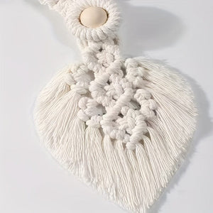 Planet Gates 2pcs Bohemian Woven Leaf Curtain Ties Curtain Tieback Curtain Holdback For Bedroom Living Room Home Decor, 40.01*13.0cm