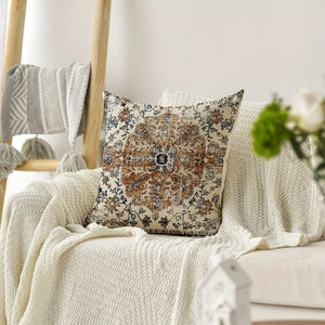 Planet Gates 2pcs Boho Blue Throw Pillow Cover, Bohemia Ethnic Style Carpet Pattern Cushion Case For Sofa Couch, Home Decor, 45.72x45.72 Cm