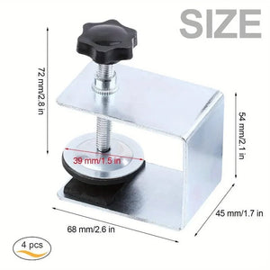 Planet Gates 2PCS Cabinet Installation Clamp Zinc Drawer Fixing Clip Adjustable Cabinet Hardware Jig Portable Front Drawer Woodworking Clamp 2PCS