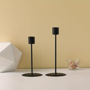 Planet Gates 2pcs Candle Holder, Candlestick, For Candlelight Dinner Photo Props, Wedding Anniversary Birthday Decor, Table Living Room Home Decor, Valentine's Day New Year Christmas Decor