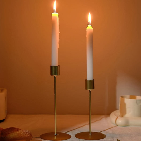 Planet Gates 2pcs Candle Holder, Candlestick, For Candlelight Dinner Photo Props, Wedding Anniversary Birthday Decor, Table Living Room Home Decor, Valentine's Day New Year Christmas Decor