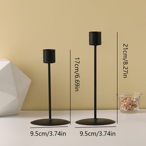 Planet Gates 2pcs Candle Holder, Candlestick, For Candlelight Dinner Photo Props, Wedding Anniversary Birthday Decor, Table Living Room Home Decor, Valentine's Day New Year Christmas Decor