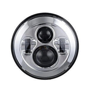 Planet Gates 2pcs Car 7" Headlight for Land Rover Defender 90 110 Round LED Headlights Kit High Low Beam for Lada Niva 4X4 Offroad Accessory