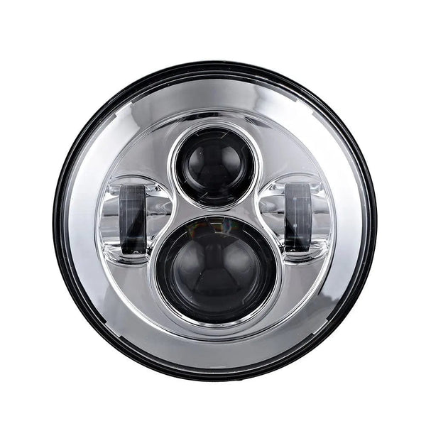 Planet Gates 2pcs Car 7" Headlight for Land Rover Defender 90 110 Round LED Headlights Kit High Low Beam for Lada Niva 4X4 Offroad Accessory