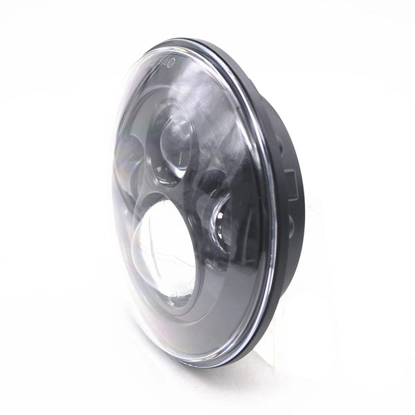 Planet Gates 2pcs Car 7" Headlight for Land Rover Defender 90 110 Round LED Headlights Kit High Low Beam for Lada Niva 4X4 Offroad Accessory