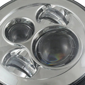 Planet Gates 2pcs Car 7" Headlight for Land Rover Defender 90 110 Round LED Headlights Kit High Low Beam for Lada Niva 4X4 Offroad Accessory