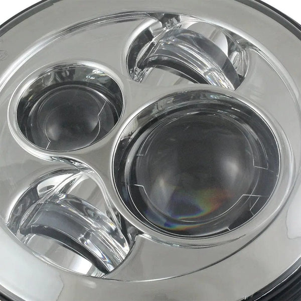 Planet Gates 2pcs Car 7" Headlight for Land Rover Defender 90 110 Round LED Headlights Kit High Low Beam for Lada Niva 4X4 Offroad Accessory