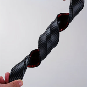 Planet Gates 2pcs Car Anti-collision Protector, Universal Car Carbon Fiber Anti Scratch Protective Strip, Car Front And Rear Corner Bumper Rubber Protection, Anti Scratch Strip Gadget, Automotive Product Accessories Car Accessories