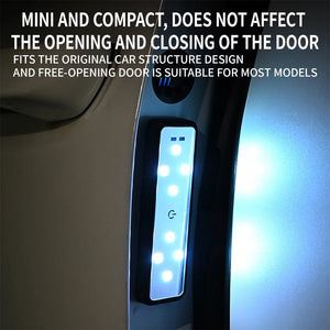 Planet Gates 2PCS Car Door Lights LED Welcome Light Magnetic Control USB Charging Auto Open Door Safe Anti-collision Emergency Signal Lamp