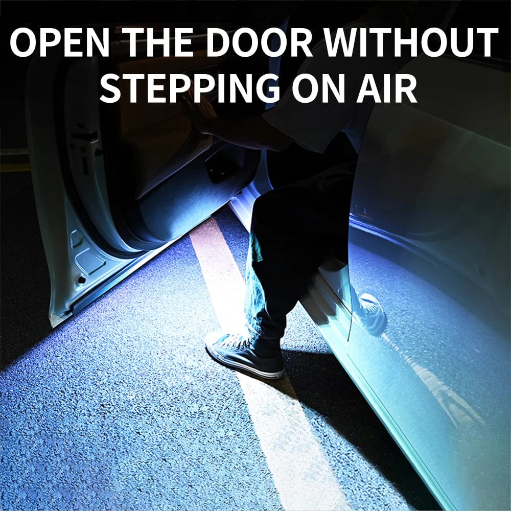 Planet Gates 2 szt. lampek LED na drzwi samochodu, sterowanie magnetyczne, ładowanie USB, automatyczne otwieranie drzwi, bezpieczne, antykolizyjne, awaryjne, sygnałowe