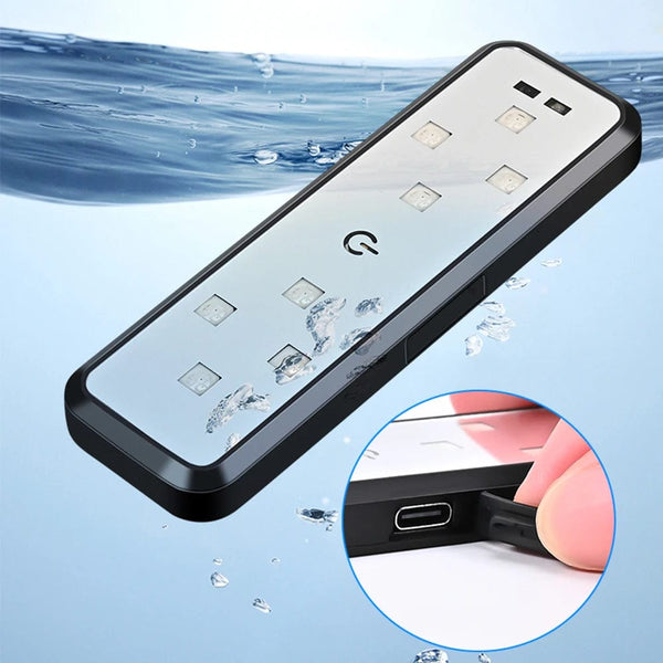 Planet Gates 2PCS Car Door Lights LED Welcome Light Magnetic Control USB Charging Auto Open Door Safe Anti-collision Emergency Signal Lamp