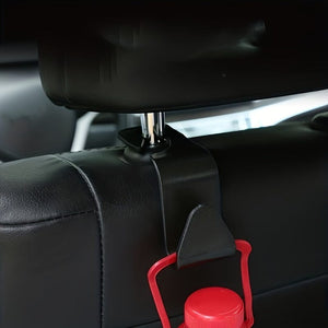 Planet Gates 2pcs Car Hook, Car ABS Rear Rear Hidden Stickable Car 7-shaped Small Hook, Auto Back Seat Organizer Hanger For Handbag Coats Clothes Storage Bags Purse