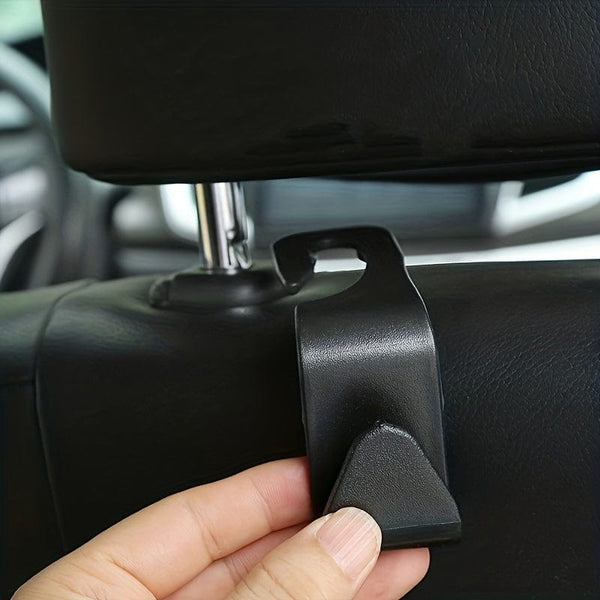 Planet Gates 2pcs Car Hook, Car ABS Rear Rear Hidden Stickable Car 7-shaped Small Hook, Auto Back Seat Organizer Hanger For Handbag Coats Clothes Storage Bags Purse