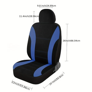 Planet Gates 2pcs Car Seat Cover Polyester Mesh Front Seat Cover