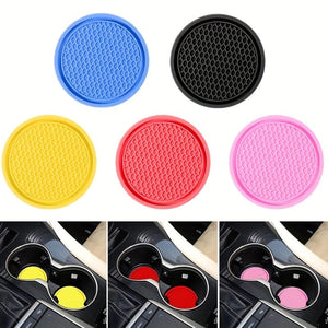 Planet Gates 2pcs Car Silicone Coaster Universal Non-slip Cup Holder Coaster, Car Interior Accessories Auto Accessories