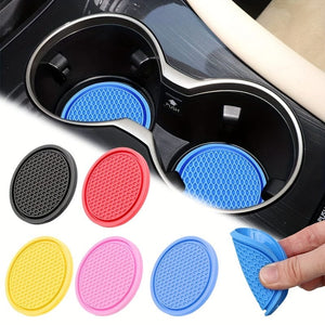 Planet Gates 2pcs Car Silicone Coaster Universal Non-slip Cup Holder Coaster, Car Interior Accessories Auto Accessories