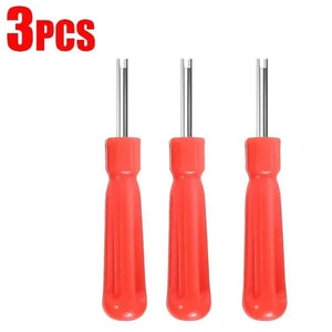 Planet Gates 2pcs Car Tire Valve Stem Core Remover Screwdriver Universal Auto Bicycle Slotted Handle Tire Repair Install Hand Tools Accessories