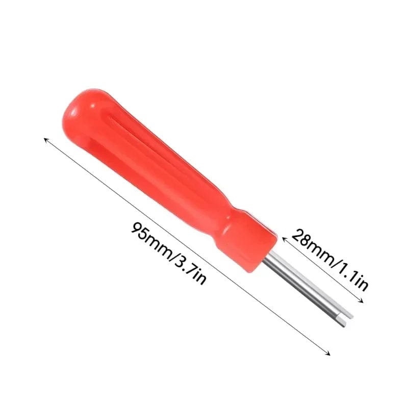 Planet Gates 2pcs Car Tire Valve Stem Core Remover Screwdriver Universal Auto Bicycle Slotted Handle Tire Repair Install Hand Tools Accessories