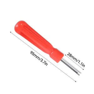 Planet Gates 2pcs Car Tire Valve Stem Core Remover Screwdriver Universal Auto Bicycle Slotted Handle Tire Repair Install Hand Tools Accessories
