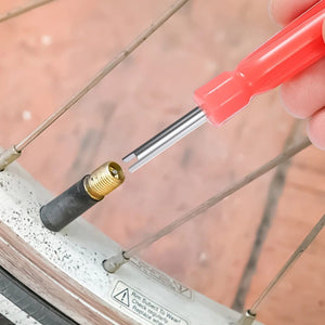 Planet Gates 2pcs Car Tire Valve Stem Core Remover Screwdriver Universal Auto Bicycle Slotted Handle Tire Repair Install Hand Tools Accessories