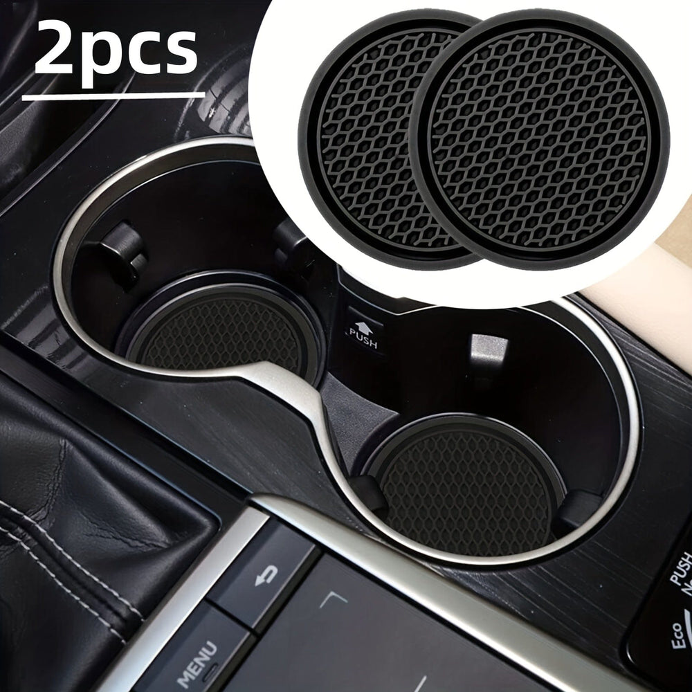 Planet Gates 2pcs Car Water Cup Base, Car Water Cup Non-slip Mat, Water Cup Base, Car Interior Decoration Non-slip Mat