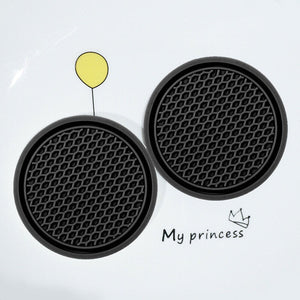 Planet Gates 2pcs Car Water Cup Base, Car Water Cup Non-slip Mat, Water Cup Base, Car Interior Decoration Non-slip Mat