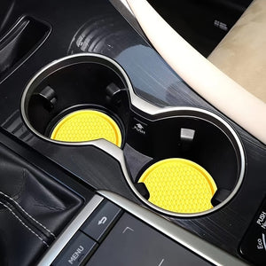Planet Gates 2pcs Car Water Cup Base, Car Water Cup Non-slip Mat, Water Cup Base, Car Interior Decoration Non-slip Mat