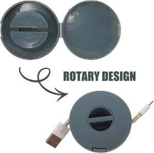 Planet Gates 2Pcs Clear 4/1pcs Round Management USB Charging Wire Cable Portable Charger Cord Holder Clips Winder Retractable Flexible Line Organizer