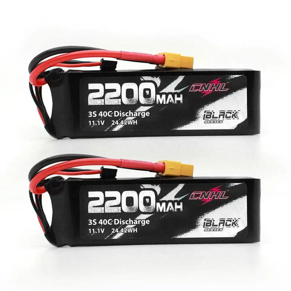 Planet Gates 2PCS CNHL 3S 11.1V Lipo Battery 2200mAh 30C 70C With XT60 Plug For RC Airplane Helicopter Quadcopter FPV Drone Car Racing Hobby