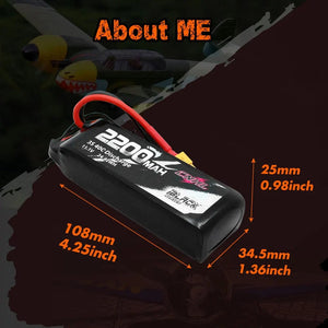 Planet Gates 2PCS CNHL 3S 11.1V Lipo Battery 2200mAh 30C 70C With XT60 Plug For RC Airplane Helicopter Quadcopter FPV Drone Car Racing Hobby