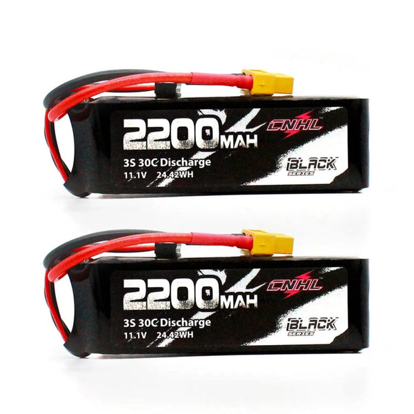 Planet Gates 2PCS CNHL 3S 11.1V Lipo Battery 2200mAh 30C 70C With XT60 Plug For RC Airplane Helicopter Quadcopter FPV Drone Car Racing Hobby