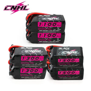 Planet Gates 2PCS CNHL 4S 14.8V Lipo Battery 1100mAh 1300mAh 1500mAh 100C With XT60 Plug For FPV Airplane Drone Quadcopter Helicopter Hobby