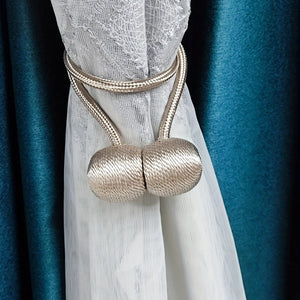 Planet Gates 2pcs Creative Curtain Tiebacks Magnetic Buckles, Modern Simple Curtain Strap, Punch-free Installation Curtain Holdback For Bedroom Living Room Home Decor