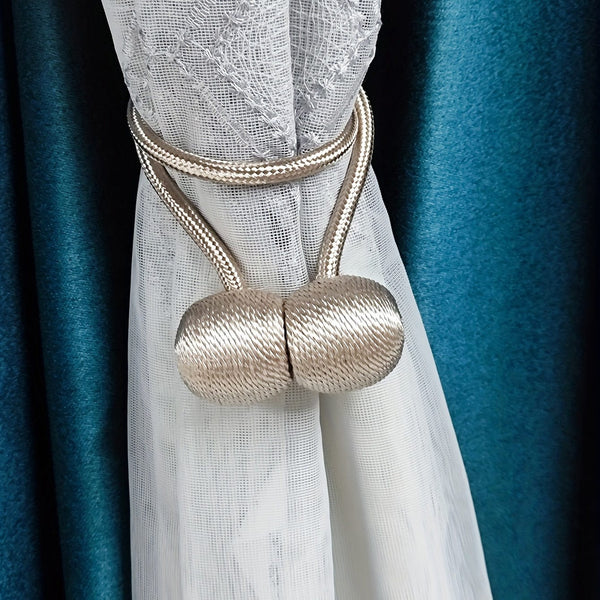 Planet Gates 2pcs Creative Curtain Tiebacks Magnetic Buckles, Modern Simple Curtain Strap, Punch-free Installation Curtain Holdback For Bedroom Living Room Home Decor