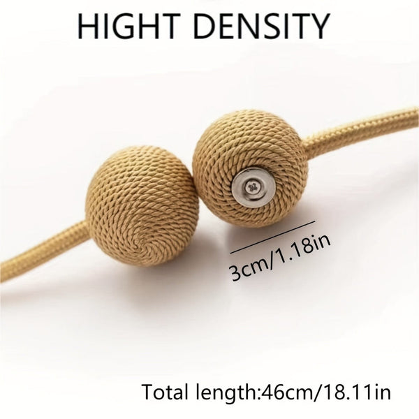 Planet Gates 2pcs Creative Curtain Tiebacks Magnetic Buckles, Modern Simple Curtain Strap, Punch-free Installation Curtain Holdback For Bedroom Living Room Home Decor