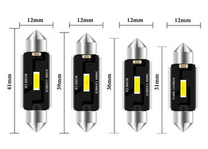 Planet Gates 2PCS Festoon 31mm 36mm 39mm 41mm C5W C10W Super Bright CSP LED Bulbs Car Dome Light Canbus No Error Auto Interior Reading Lamp