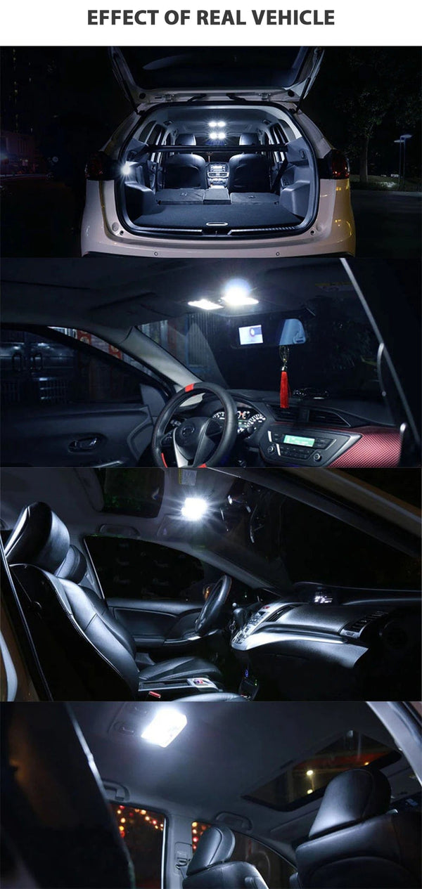 Planet Gates 2PCS Festoon 31mm 36mm 39mm 41mm C5W C10W Super Bright CSP LED Bulbs Car Dome Light Canbus No Error Auto Interior Reading Lamp