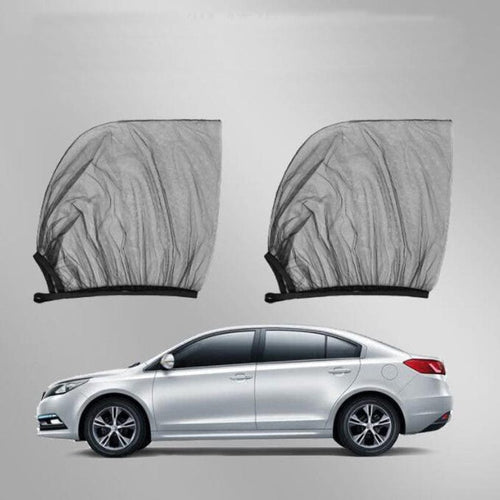 Planet Gates 2pcs-Front Window 2pcs/4pcs Car Window Sun Shade, Breathable Mesh Car Side Window Shade Sunshade UV Protection Bug Mosquito Net Universal Fit For Most Cars