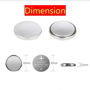 Planet Gates 2PCS(G) 2-60PCS CR2032 CR 2032 Button Battery 3V Lithium Battery For Watch Toy Calculator Car Remote Control Button Coin Cell