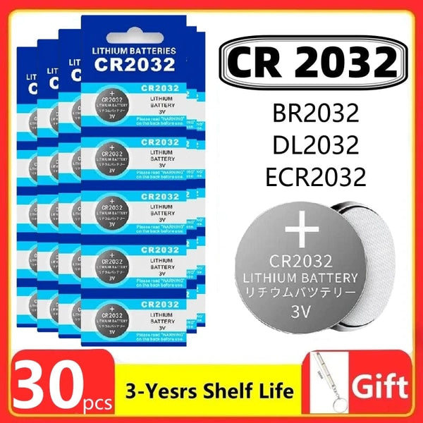 Planet Gates 2PCS(G) 2-60PCS CR2032 CR 2032 Button Battery 3V Lithium Battery For Watch Toy Calculator Car Remote Control Button Coin Cell